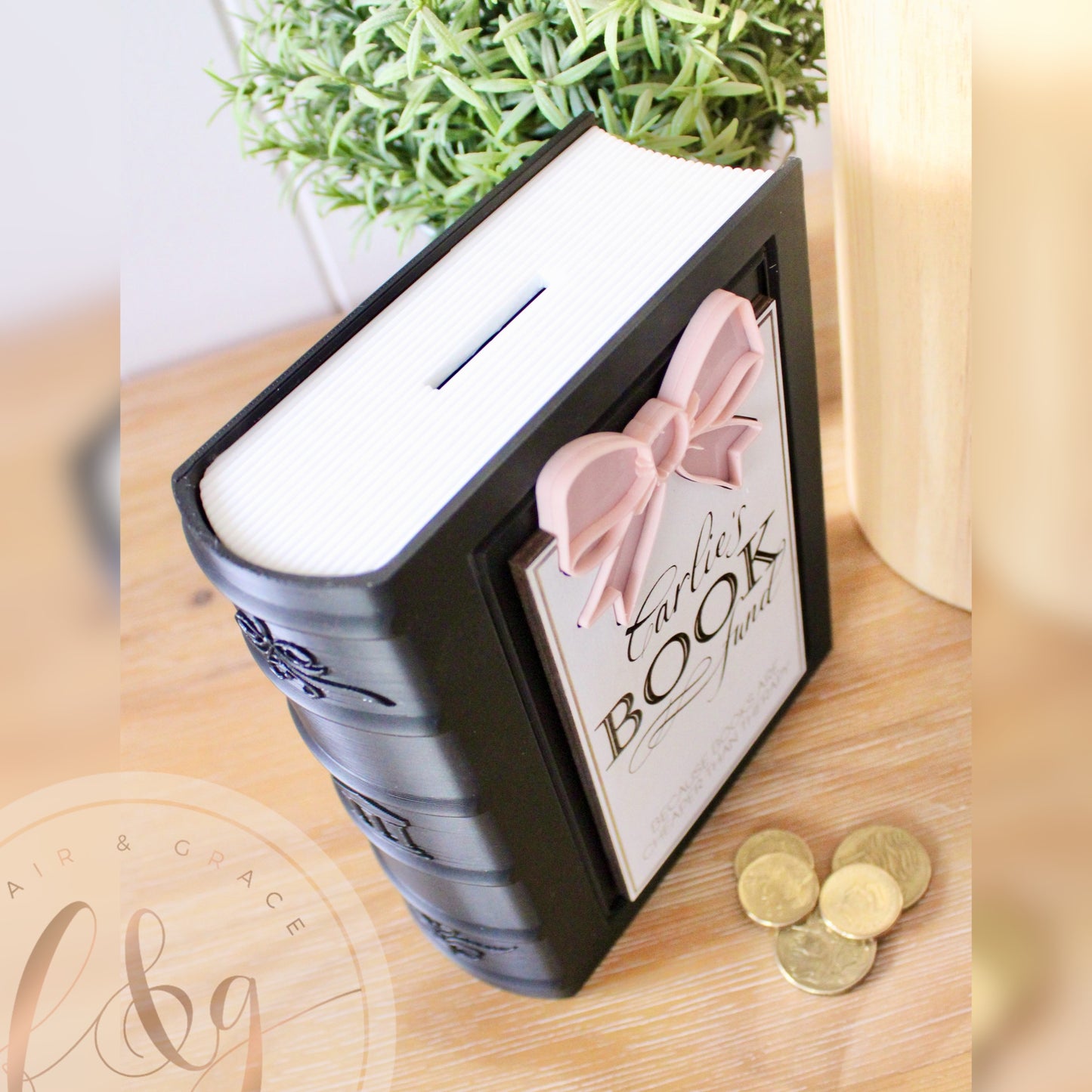 Personalised Book Fund Money Box