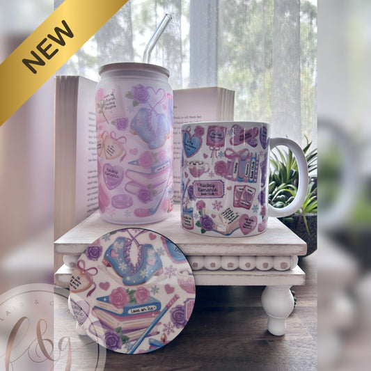 Hockey Romance Drinkware Set
