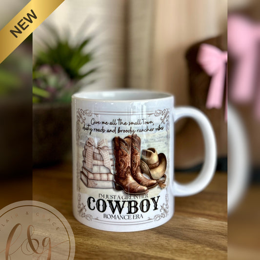 Just a Girl in Her Cowboy Romance Era Mug