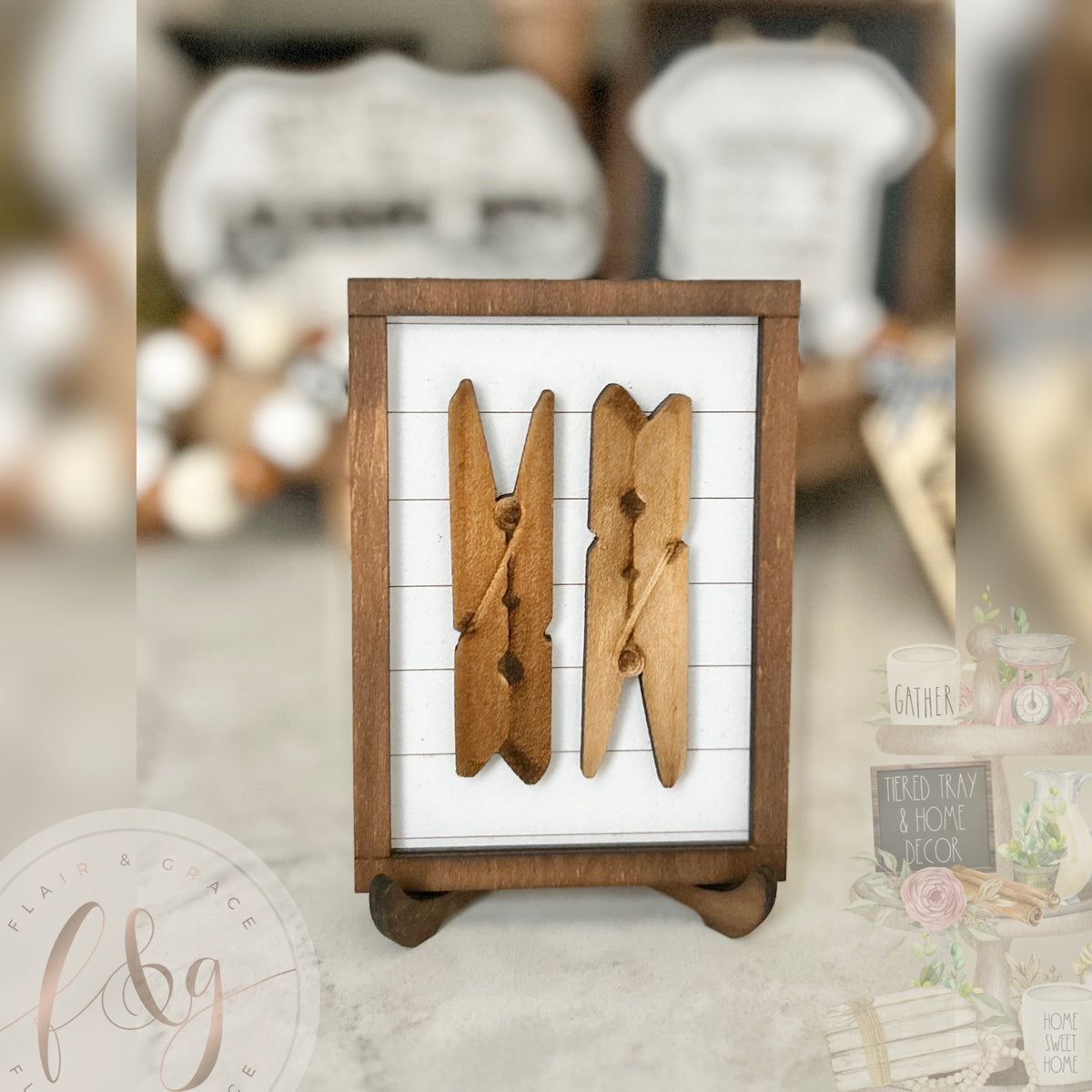 Laundry Collection Point Sign Loads of Laundry Collection - Pegs sign – Flair & Grace