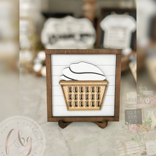 Loads of Laundry Collection - Basket of Washing sign