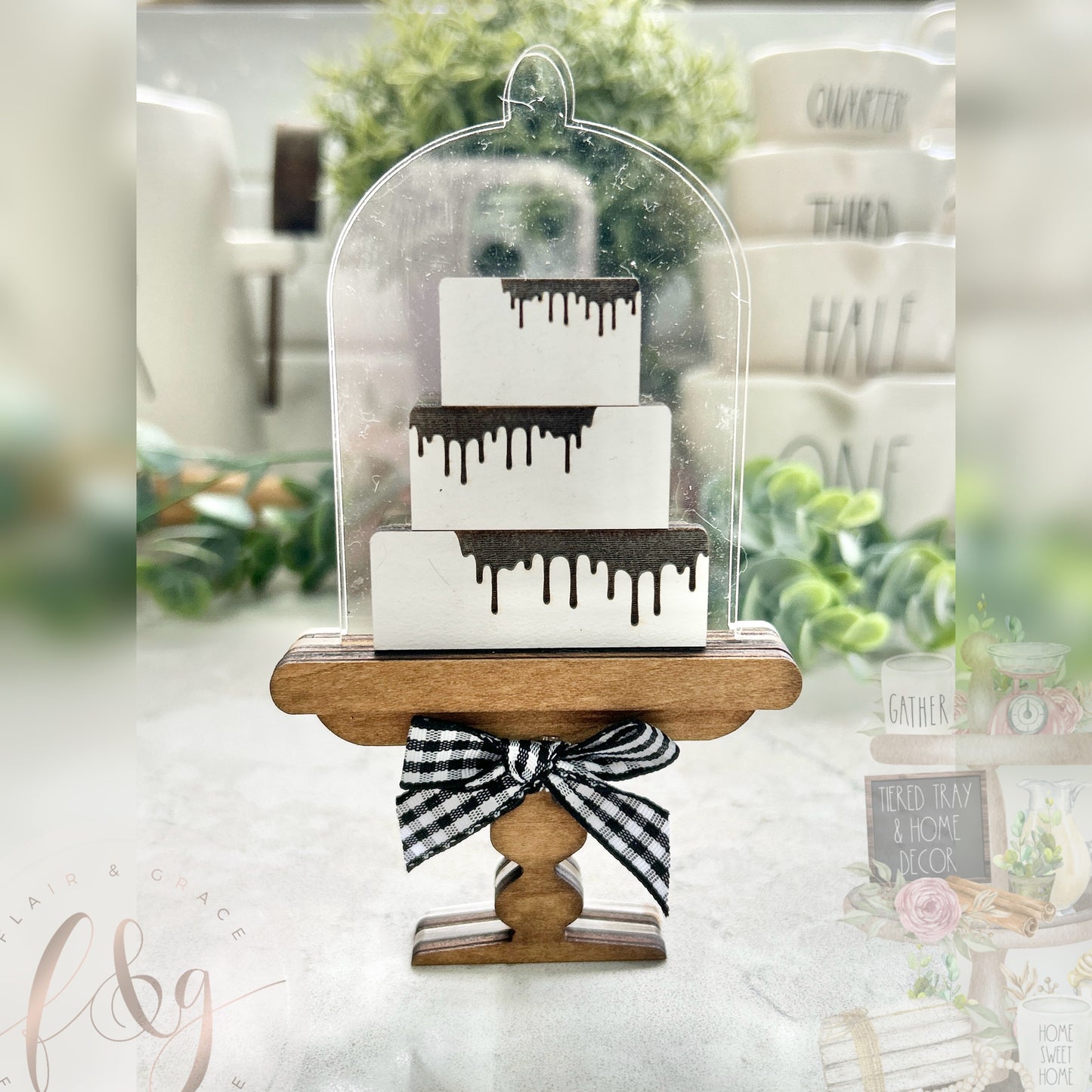 Farmhouse Bakery Collection - Cake in Cake Stand