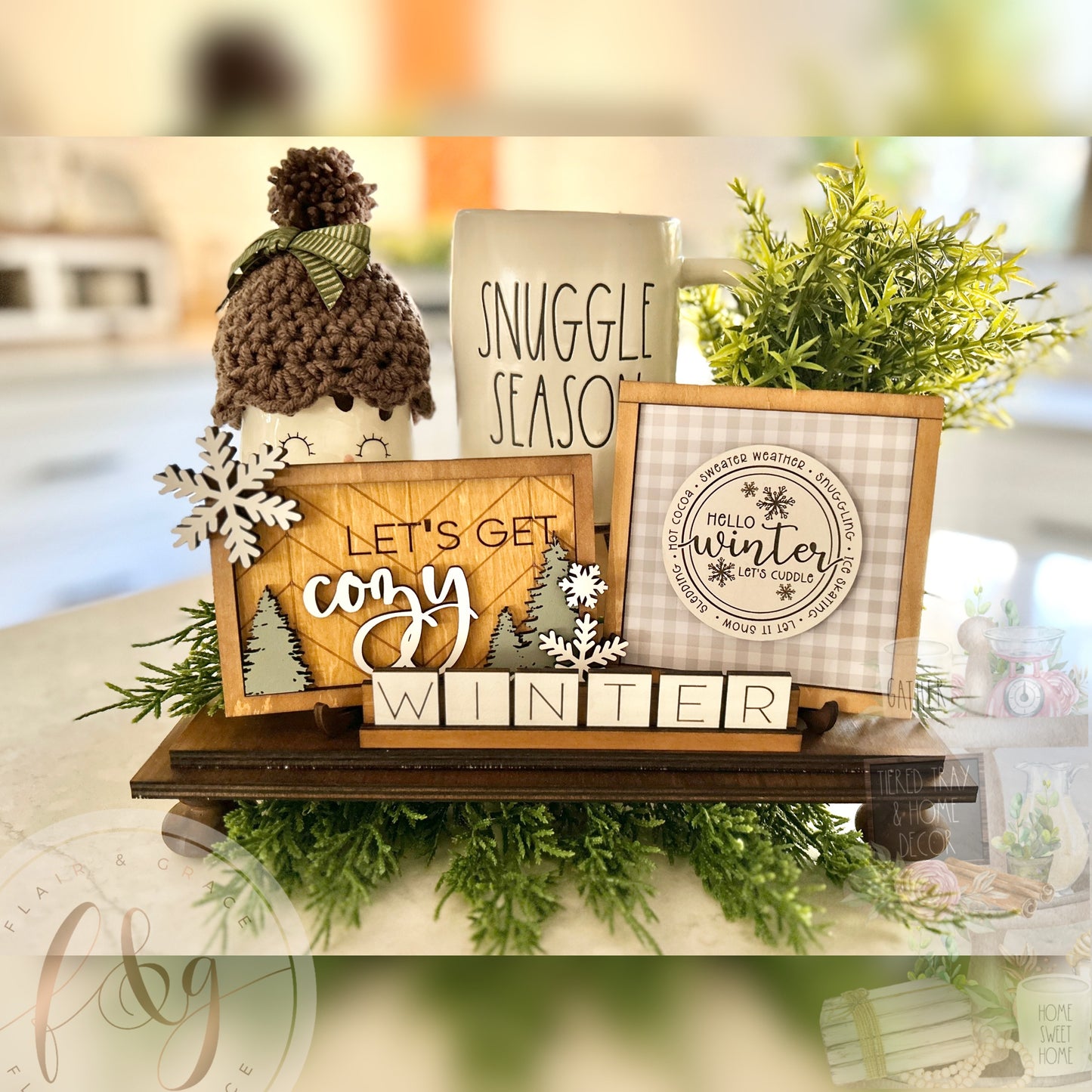 Farmhouse Winter Collection - Hello Winter Sign