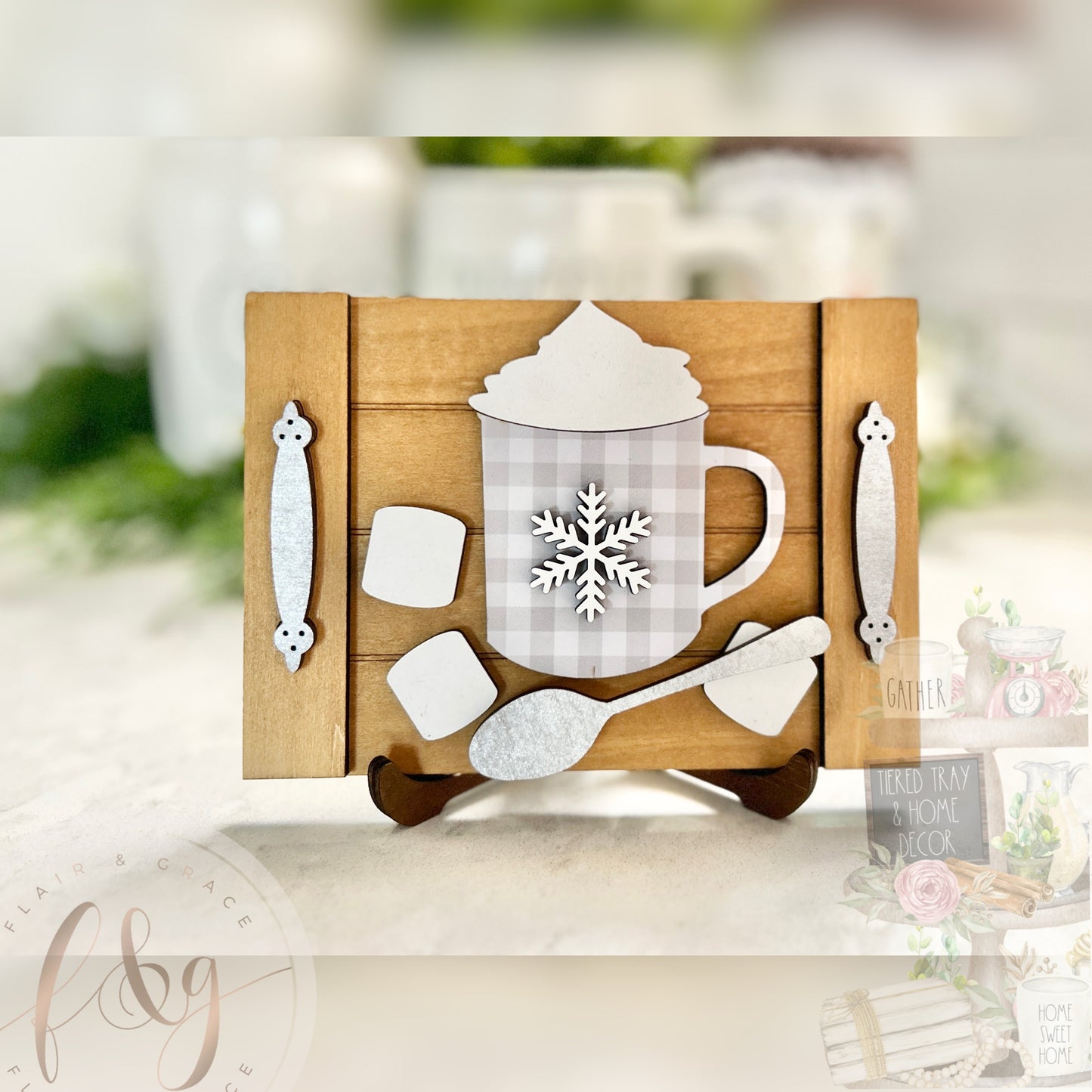 Farmhouse Winter Collection - Hot Cocoa Tray Sign