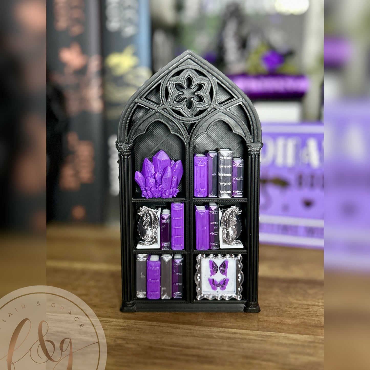 Romantasy Bookshelf Fidget Clicker