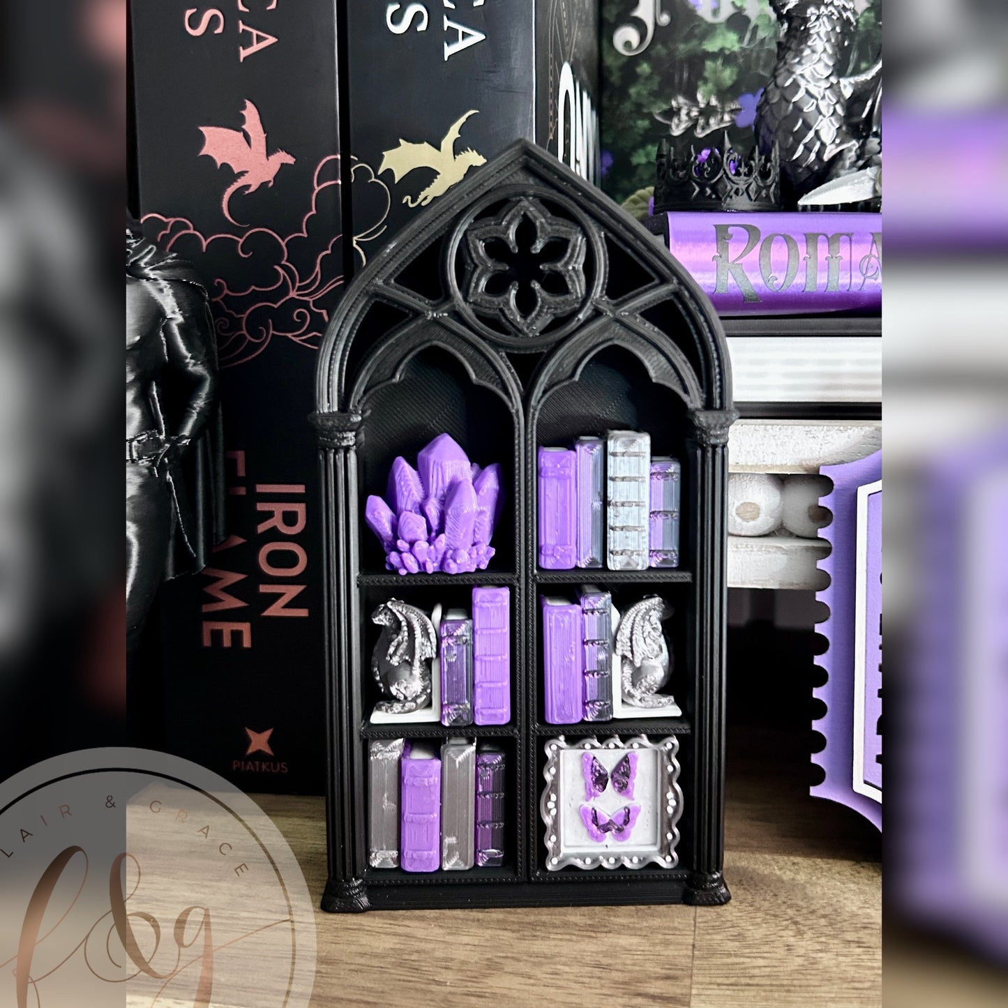 Romantasy Bookshelf Fidget Clicker