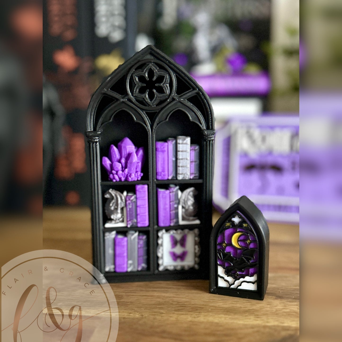 Romantasy Bookshelf Fidget Clicker