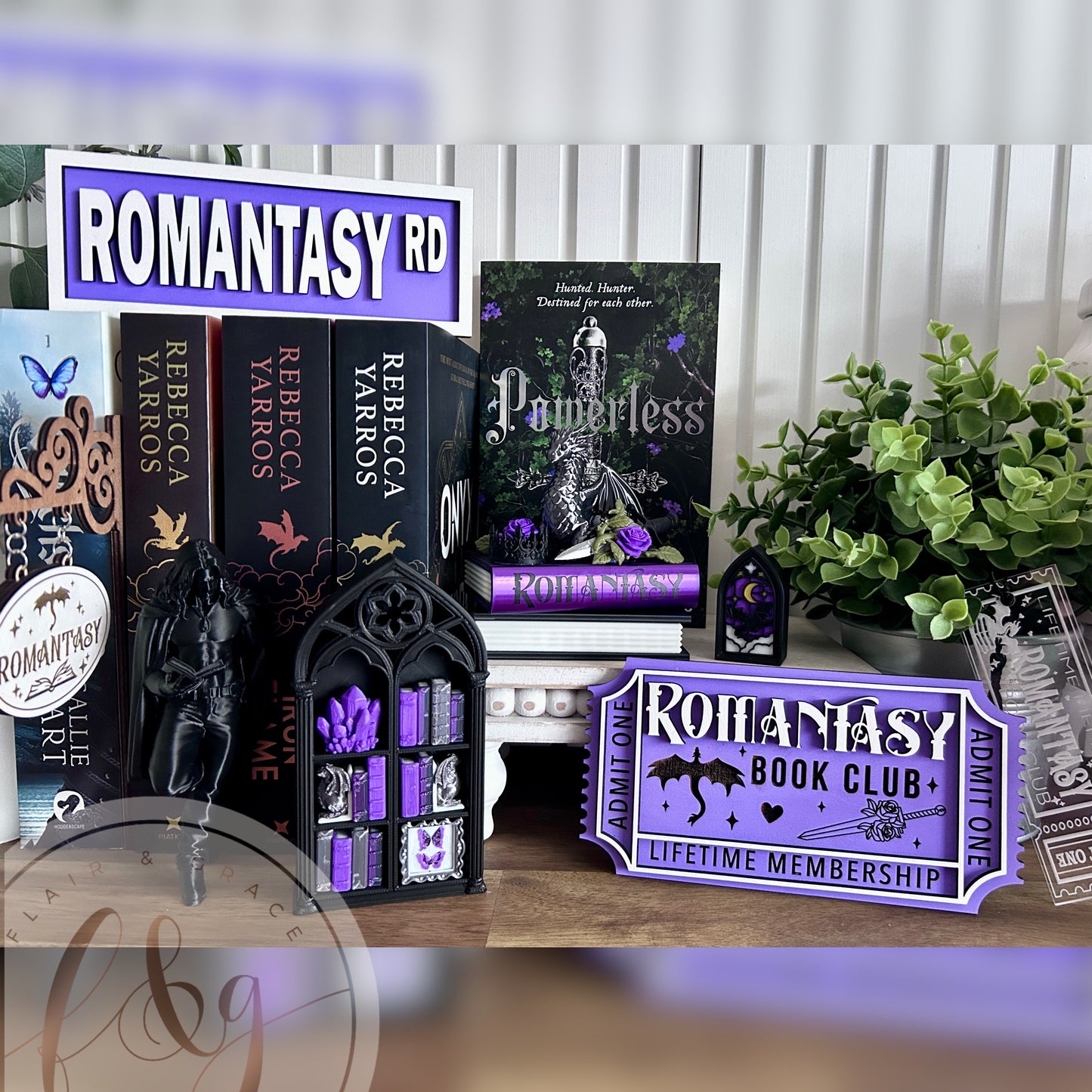 Romantasy Bookshelf Fidget Clicker