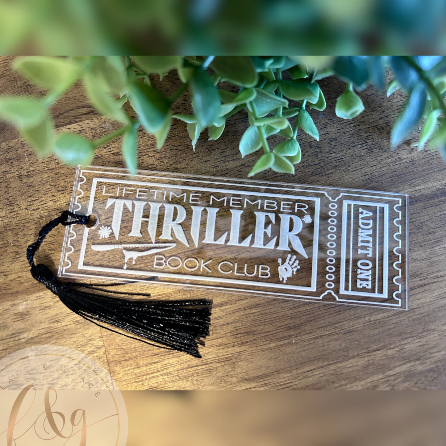 Ticket Stub Book Club Bookmark