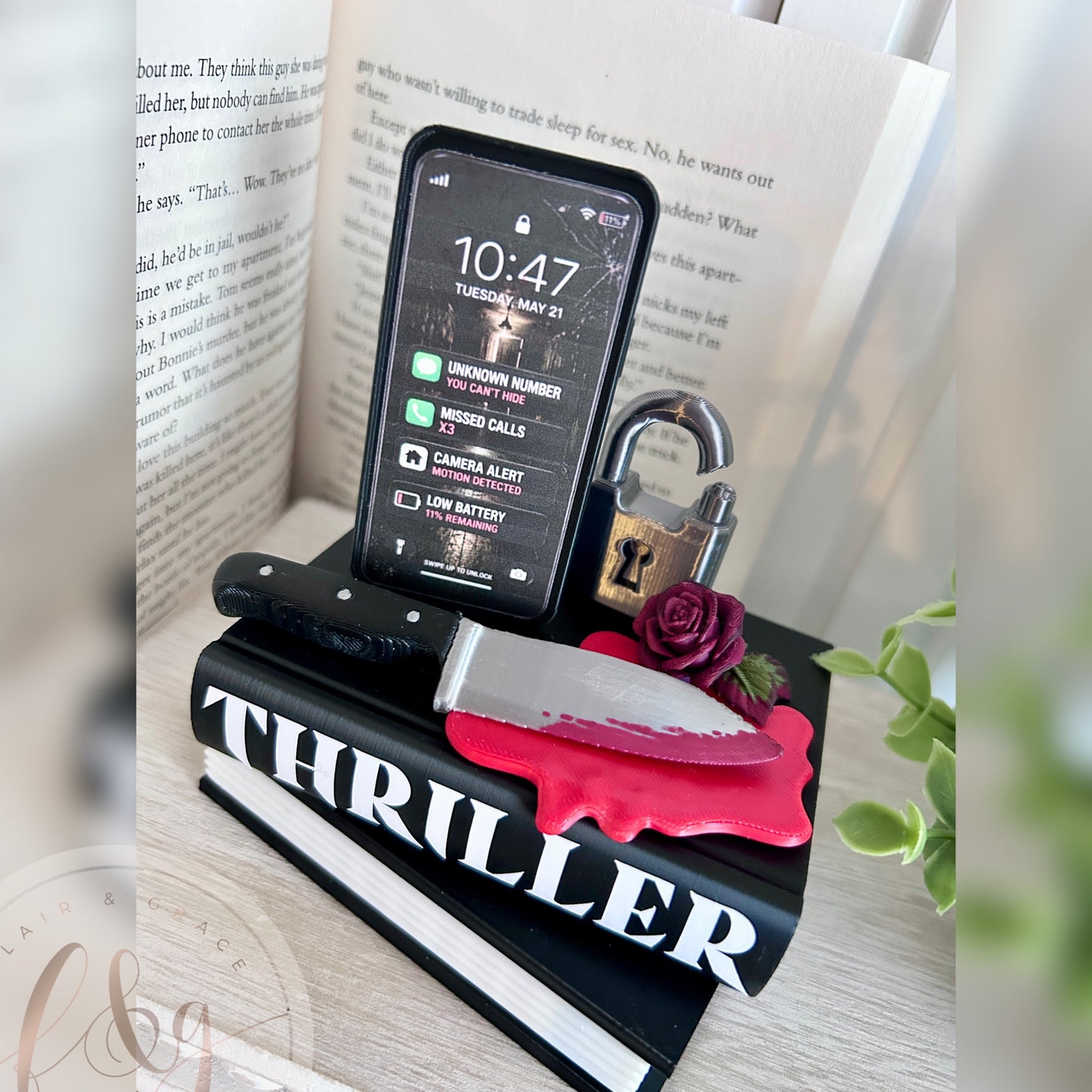 Thriller Book Stack