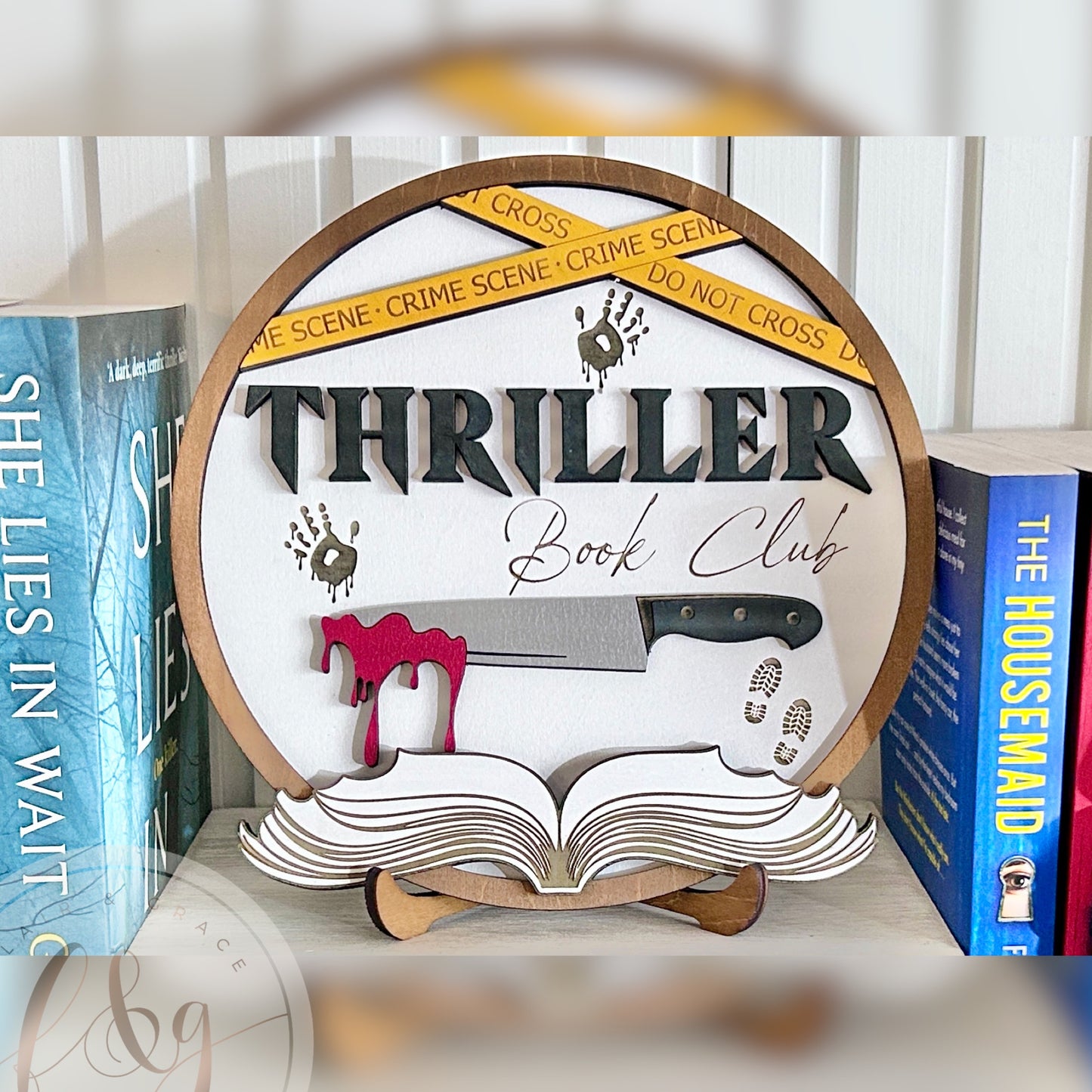 Thriller Book Club Sign