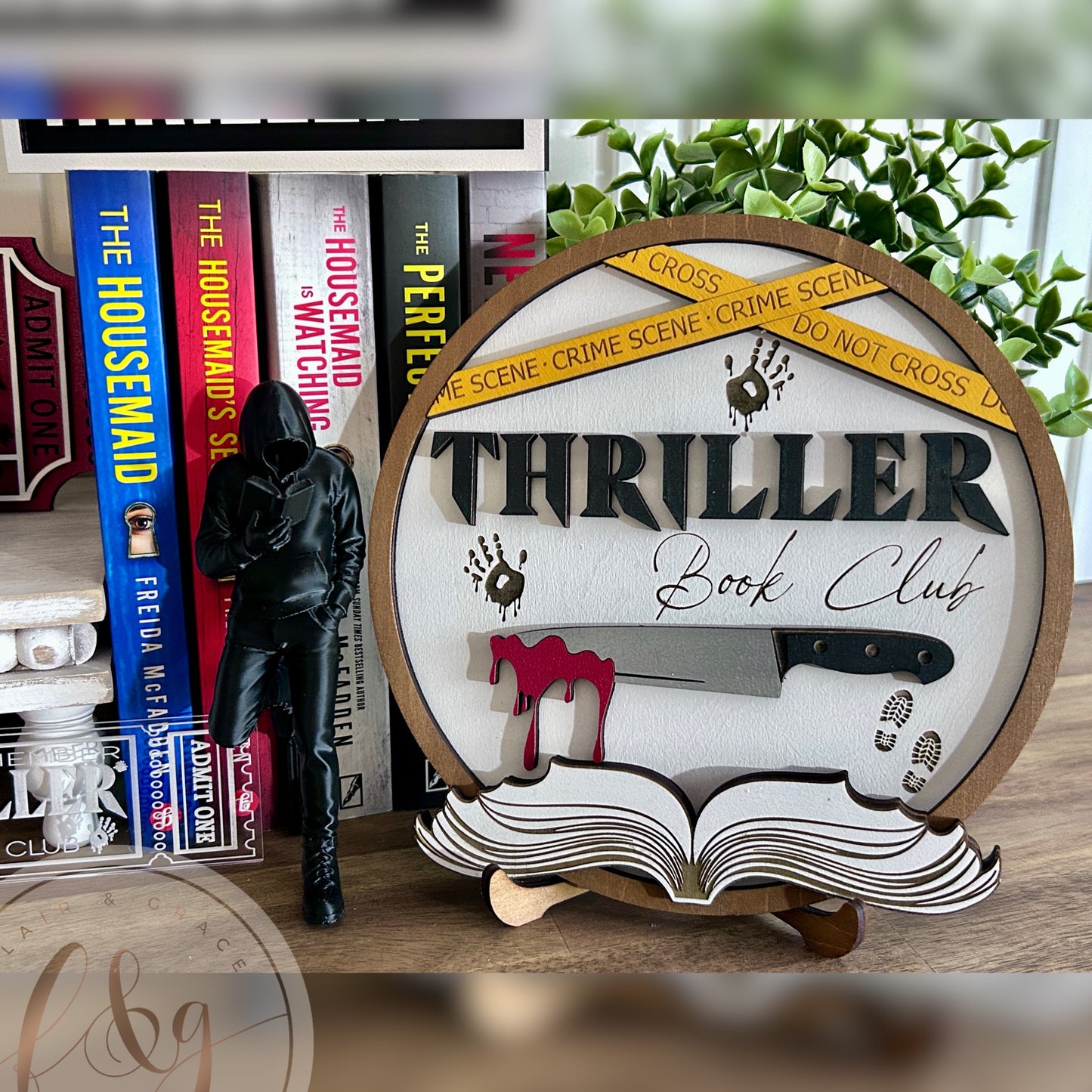 Thriller Book Club Sign