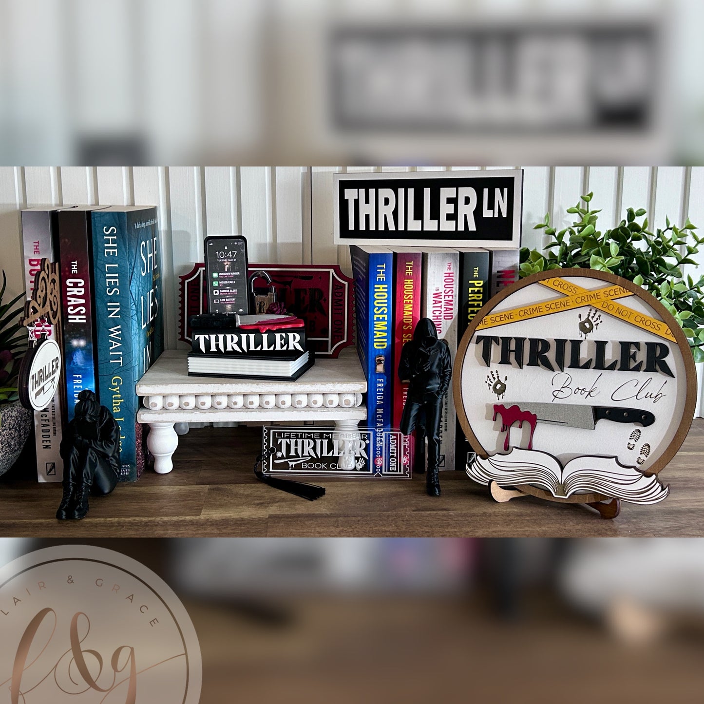 Thriller Book Stack