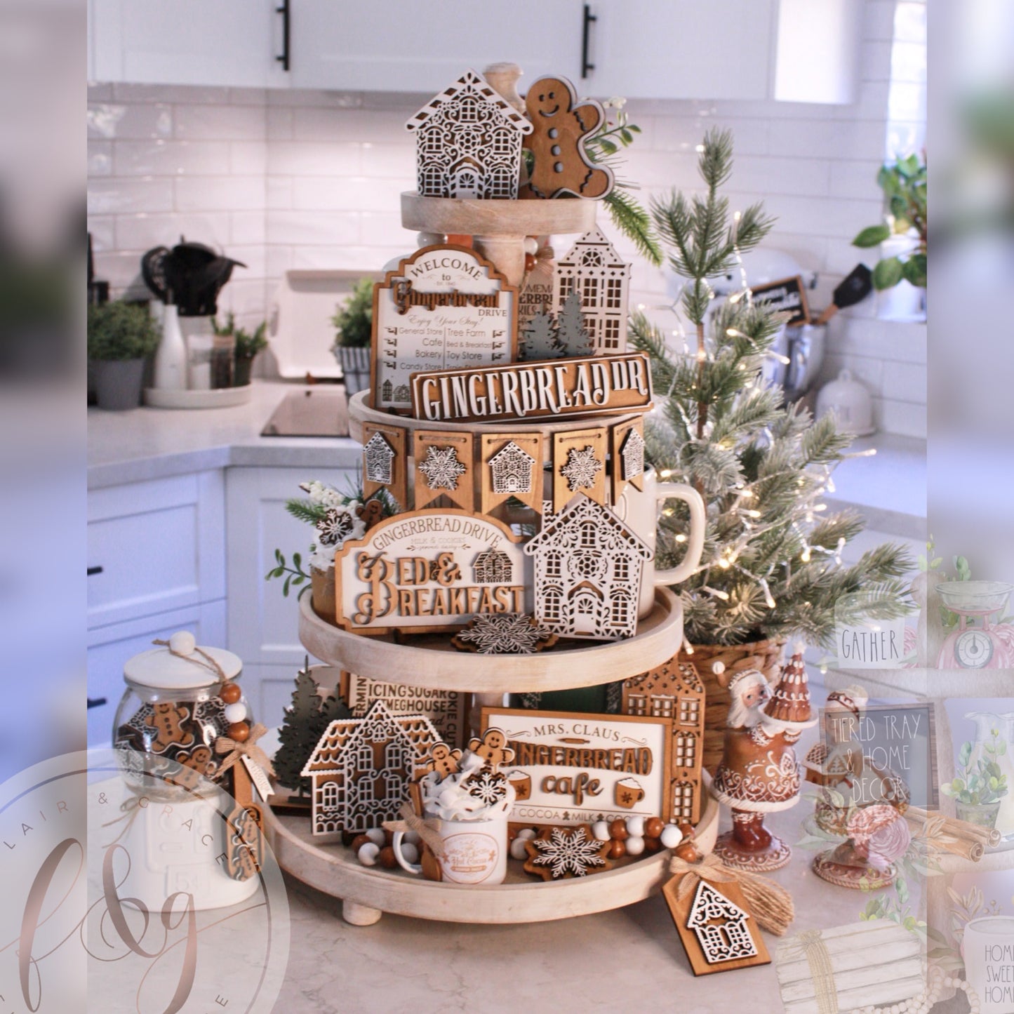 Gingerbread Dve Collection -Mrs Claus Gingerbread Cafe Sign