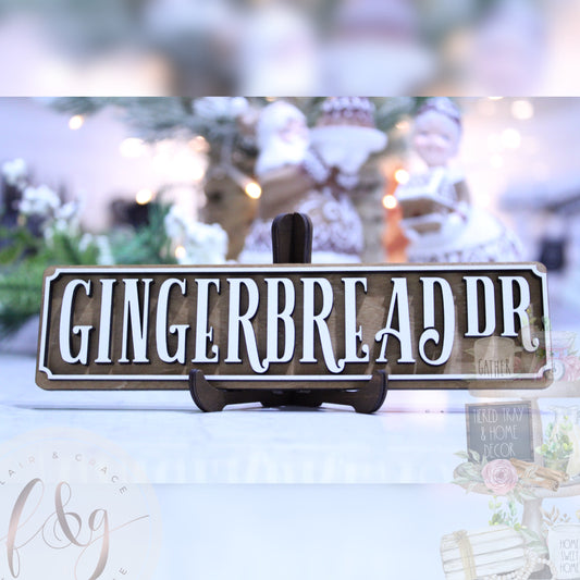 Gingerbread Dve Collection - Gingerbread Dve Street Sign