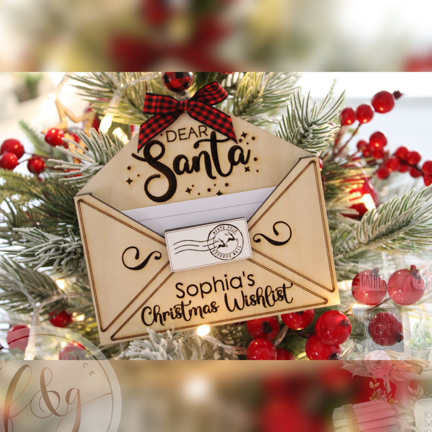 Letter to Santa Ornament