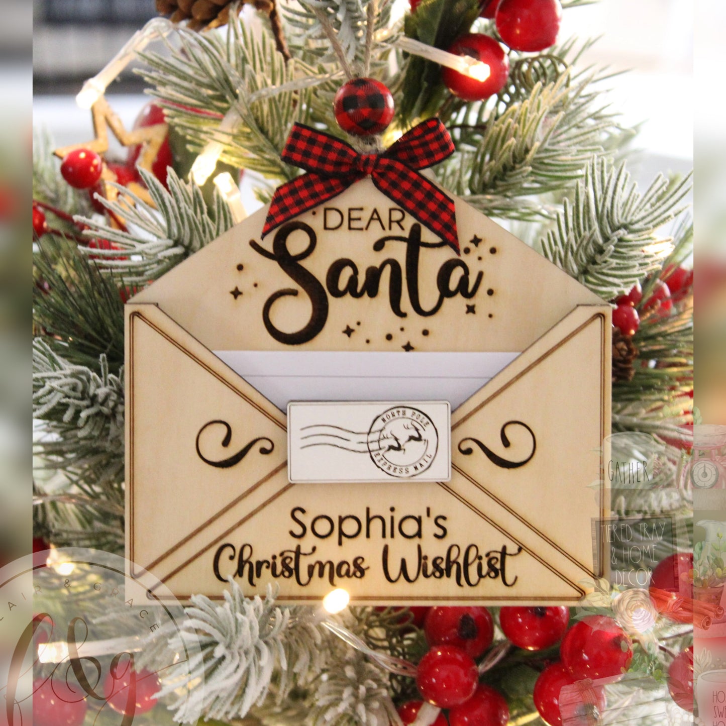 Letter to Santa Ornament