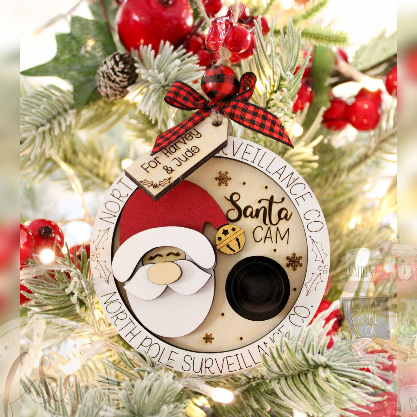 Personalised Santa Cam Ornament