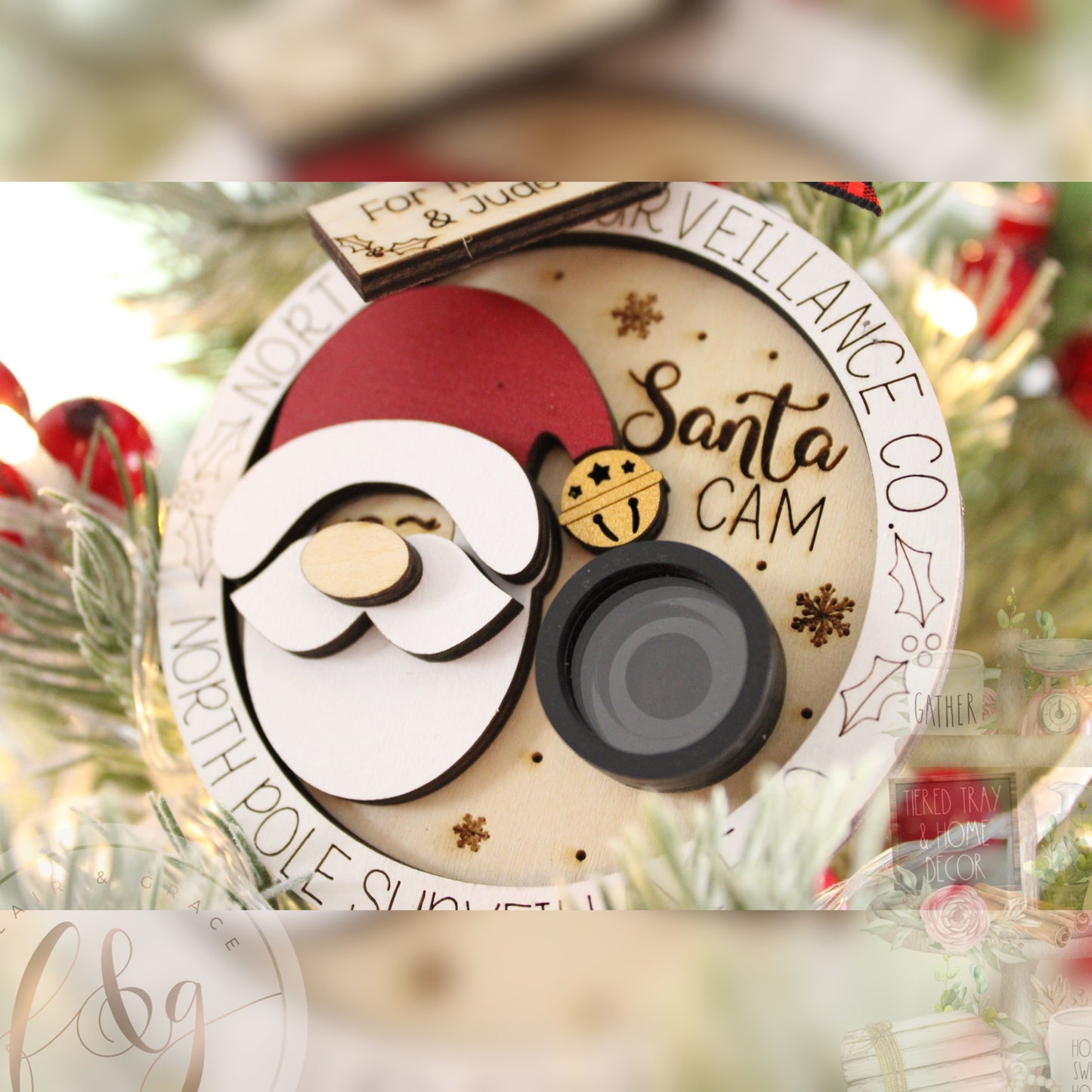 Personalised Santa Cam Ornament