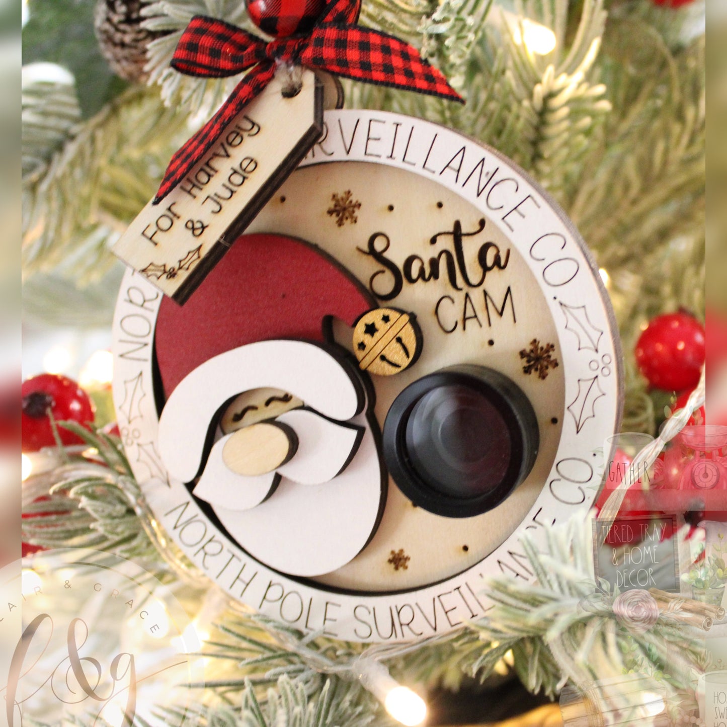 Personalised Santa Cam Ornament