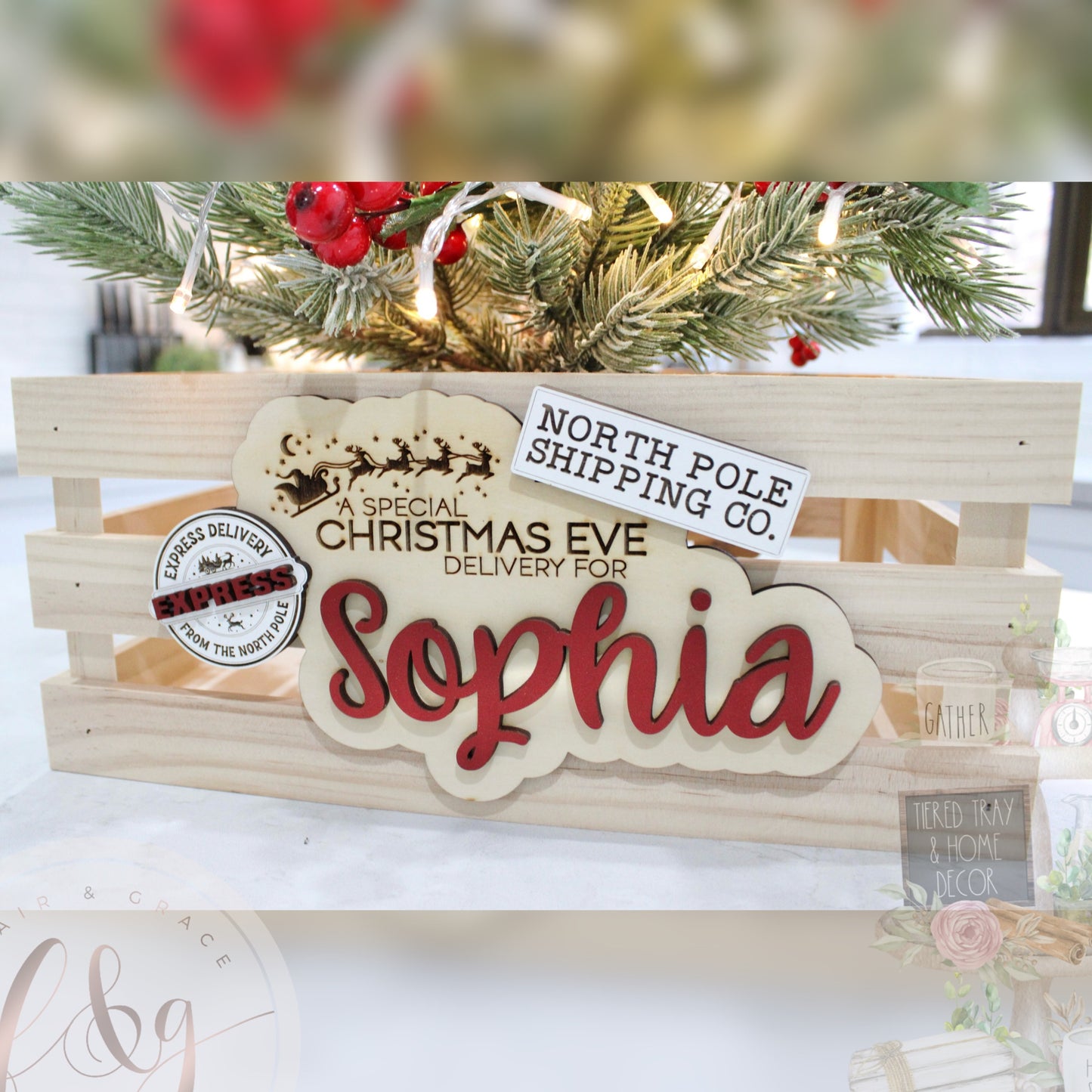 Express Delivery December 1st / Christmas Eve Box Plaque