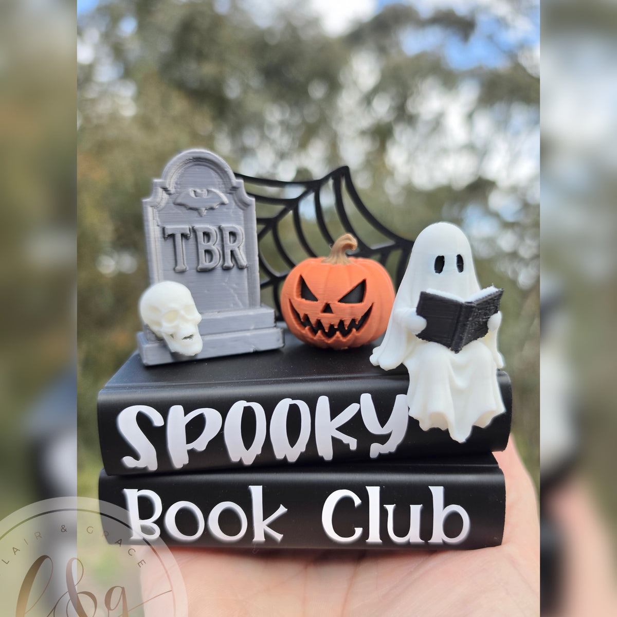 Spooky Book Club Book Stack