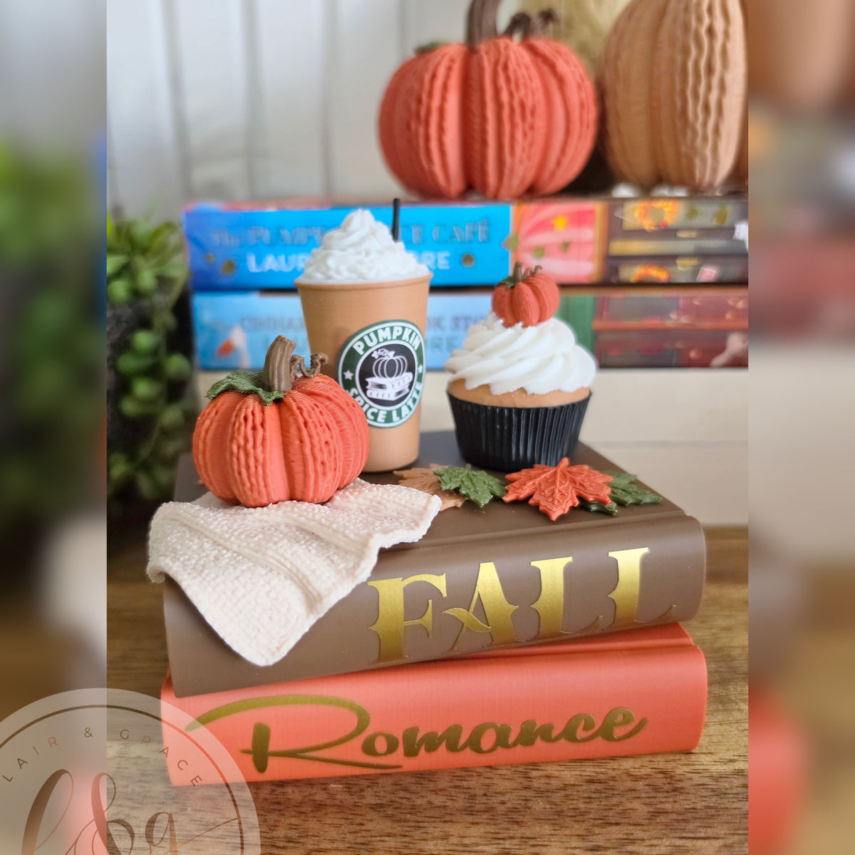 Fall Romance Book Stack