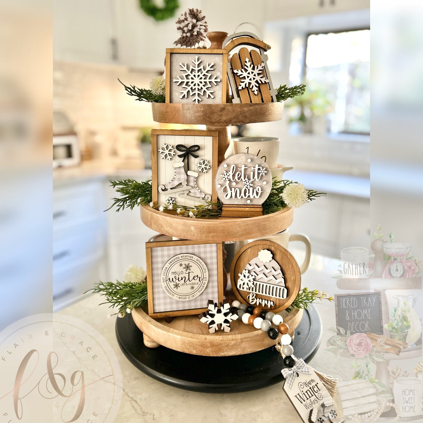 Farmhouse Winter Collection - 5 piece Base Set