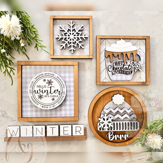Farmhouse Winter Collection - 5 piece Base Set