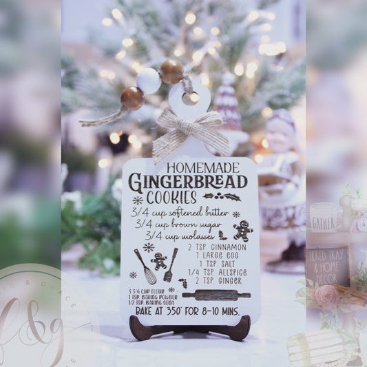 Gingerbread Dve Collection - Gingerbread Recipe Board