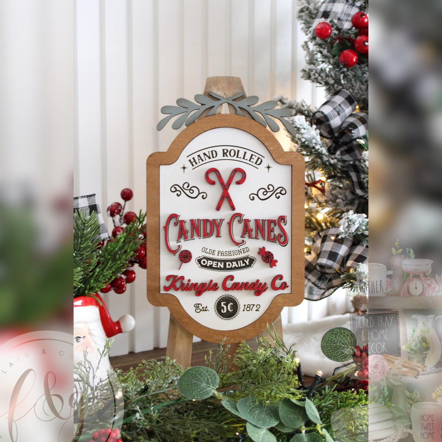 Interchangeable Easel Christmas Inserts (INSERTS ONLY)